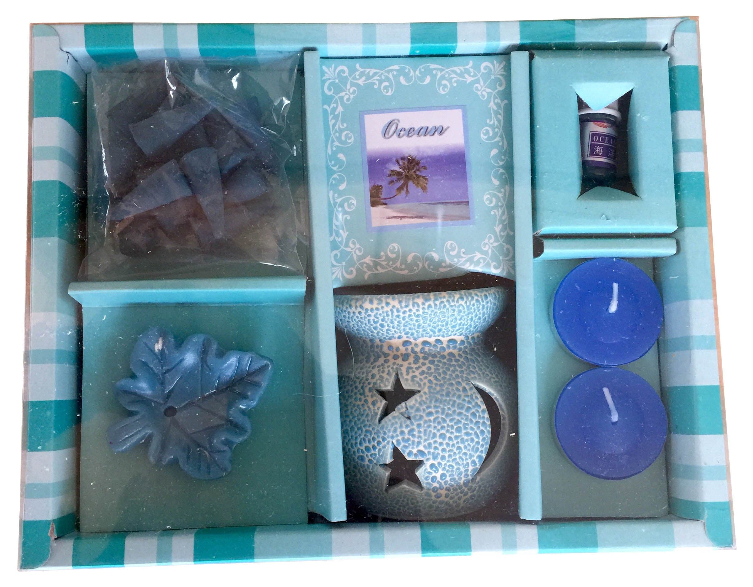 fragranced oil burner gift set (Ocean )