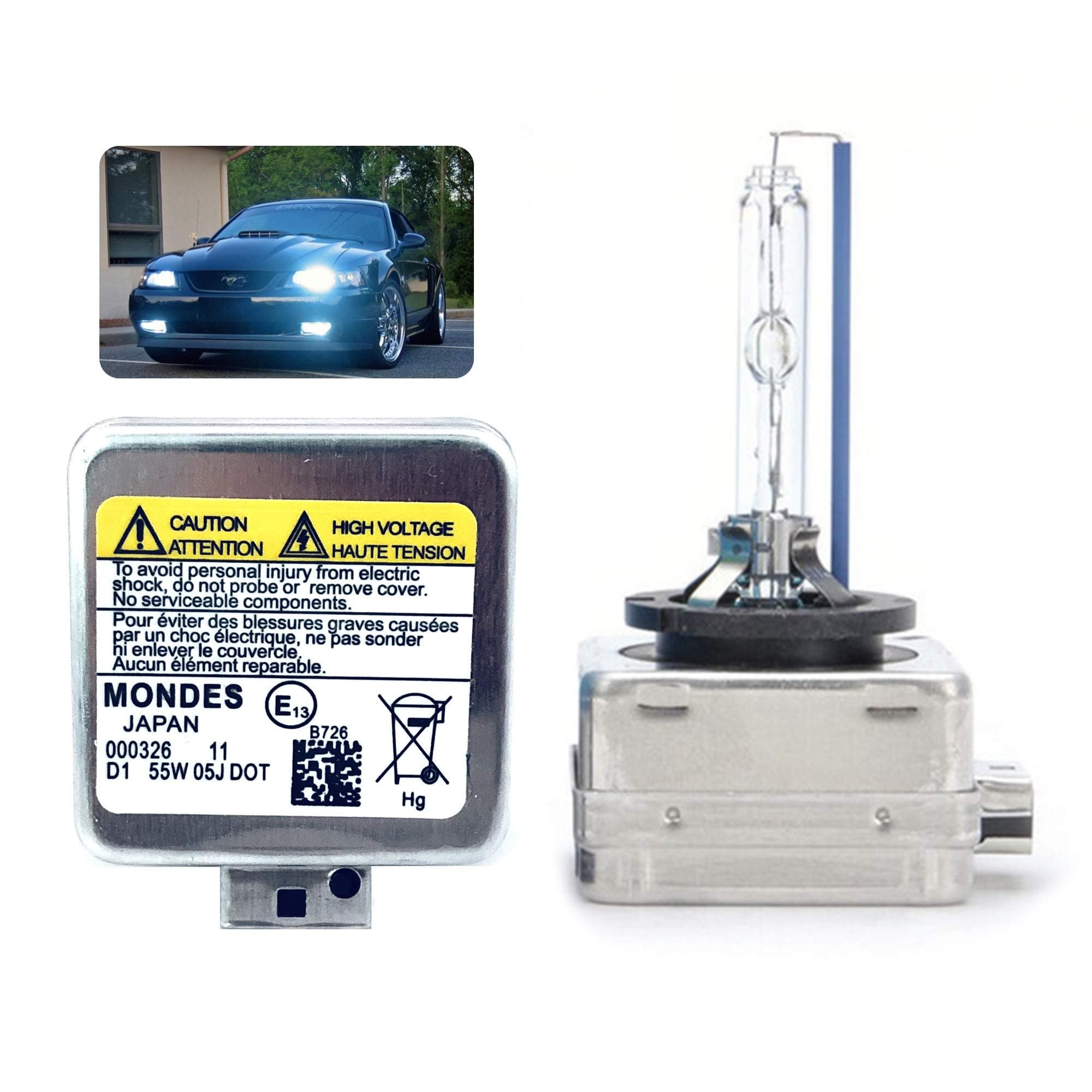 D1S HID Headlight Bulbs Xenon Replacement 8000K