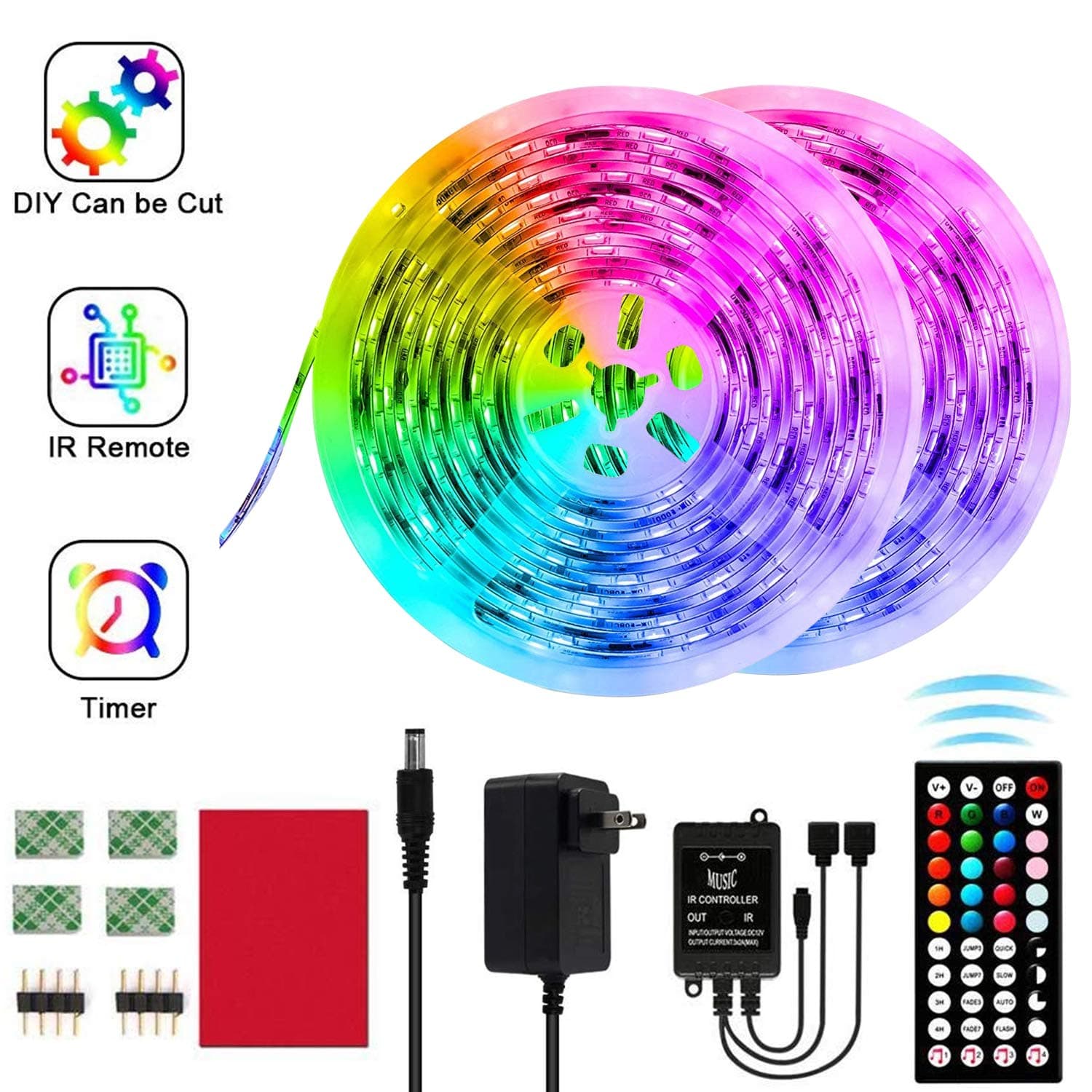 CHUSSTANG LED Strip Lights 32.8ft SMD3528