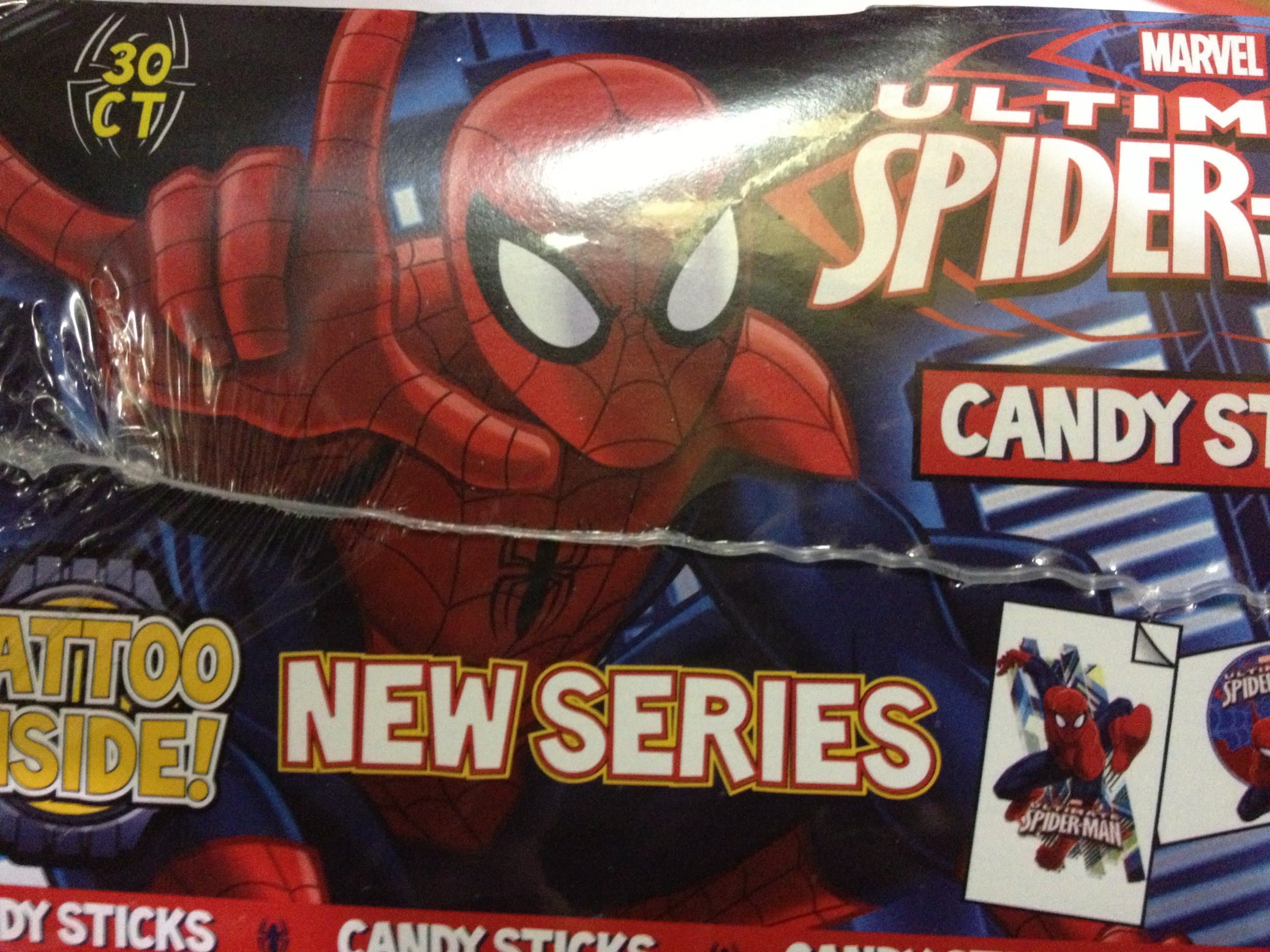 Marvel Spider Man Candy Sticks