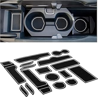 CupHolderHero fits Honda Insight Accessories 2019-2022 Premium Custom Interior Non-Slip Anti Dust Cup Holder Inserts, Center Console Liner Mats, Door Pocket Liners 16pc Set (White Trim)