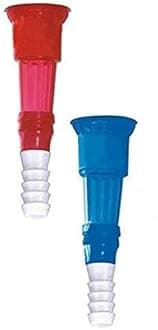 PVC Tap Connector/Rubber Pipe Jointer/Pipe Nozzle for Washroom, Kitchen, Garden Use - Set of 5 Color -Multi Hose Connector 12mm 1/2" (2)