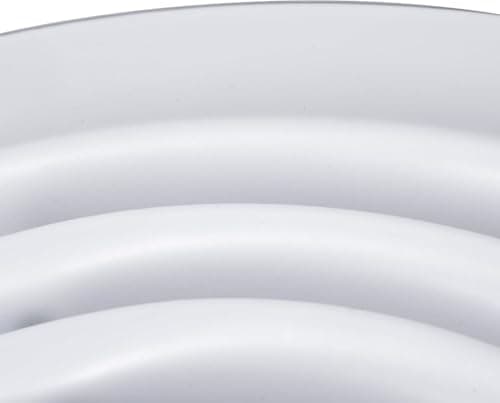 6'' Round Diffuser for Ceiling Neck Duct Opening - Easy Air Flow Vent Duct Cover by HVAC Premium - White - Overall Size: 10" Diameter