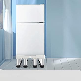 Heavy Duty Washing Machine Pedestal Dryer Stand Adjustable Base Refrigerator Stand height 14-17cm Appliance ice maker Pedestal Stand for Dryers,Cookers,Fridges,Freezers (12 Legs,14-17cm)