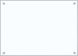 vidaXL Kitchen Backsplash Transparent 70 x 50 cm Tempered Glass