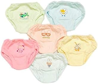 Baby Boys and Baby Girls 100% Organic Cotton Underwear/Rompers/Briefs/Panty-Multicolor(Pack of 4,6,8)