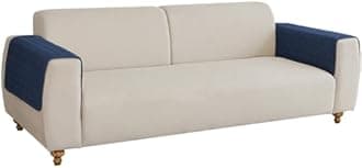 Muamar Couch Arm Covers Chair Arm Covers, Non Slip Sofa Arm Covers, Armrest Covers for Sofa, Furniture Covers Couch Protector Set of 2pcs (26x26inch, Dark Blue)