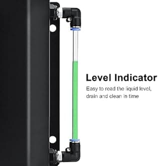 EVIL ENERGY Radiator Coolant Overflow Tank, Coolant Recovery Tank Aluminum 2L Black