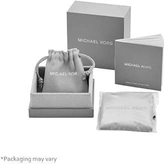 Michael Kors Stainless Steel and Pavé Crystal MK Logo Chain Bracelet for Women, Color: Rose Gold (Model: MKJ4731791)