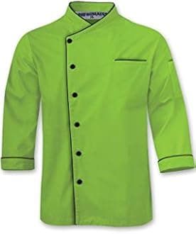 Long Sleeves Stylish Unisex Chef Jacket with Contrast Piping