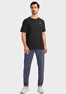 G Gradual Men's Sweatpants with Zipper Pockets Tapered Joggers for Men Athletic Pants for Workout, Jogging, Running