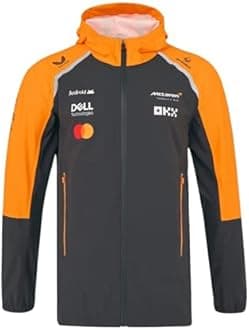 Castore Unisex Team Waterproof Rain Jacket OFFICIAL McLAREN F1 TEAM WATERPROOF RAIN JACKET (pack of 1)
