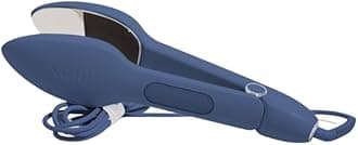 Nori Press Travel Steam Iron - Handheld Iron With Optional Steam Feature - No Ironing Board Required - Easy to Use w/ 6 Fabric Settings - Removes Wrinkles - User Manual Included - Navy