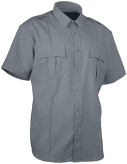 First Class 100% Polyester Short-Sleeve Men's Uniform Shirt Navy Blue