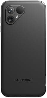 Fairphone 5 5G (GSM Unlocked, International Version) 128GB + 6GB RAM - Dual SIM (Nano-SIM + eSIM) Android 14 Smartphone (Matte Black)