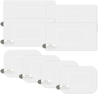 Dashcam Windshield Sticker, Sturdy CAR HUD Screen Sticker Film Easily Prevent Scratching & Falling, Durable and Reusable Windshield Sticker Applicator for Windshield On Dash Cam (8-Pcs)