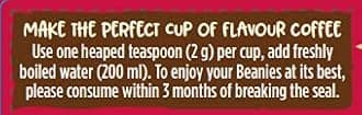 Beanies Flavour Instant Coffee - Ameretto Almond Instant Flavored Coffee - Bold & Adventurous Full-On Flavor - An Indulgent Sugar Free Taste Explosion - Low Calorie - Vegan & Gluten Free - Wheat & Dairy Free, 50g jar