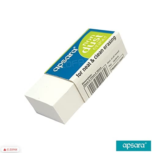Apsara Non Dust Erasers - Pack of 20