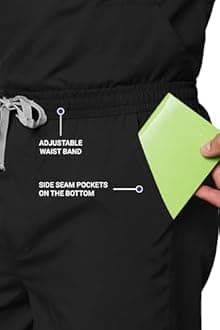 - Active Men's 5-Pocket Scrub Suit | Set of Top & Bottom | Half Sleeves | V Neck | Breathable Fabric | Comfortable | Durable | Uniform for Doctors, Nurses and Dentists