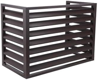 Aluminum Air Conditioner and Heat Pump Cover, Mini Split Air Conditioner Cover, Noise Reduction AC Unit Cover for Indoor and Outdoor,100x70x50cm, Brown