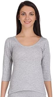 Selfcare Women's Thermal 3/4 Sleeve Top Soft & Warm Poly Cotton Winters Wear Vest