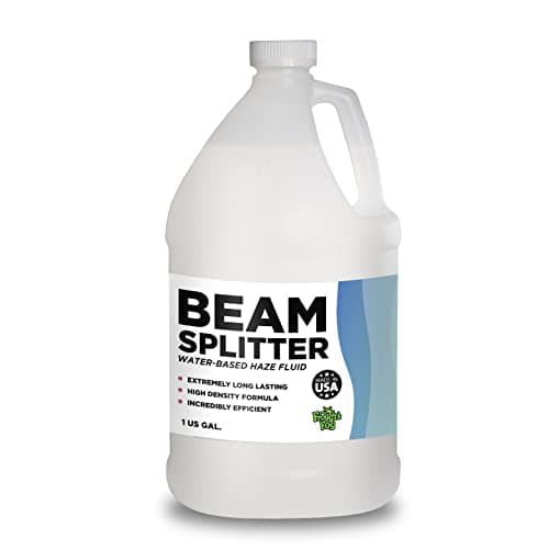 Beam Splitter Professional Haze Fluid for Hurricane Haze 1, 2 and 4, and Other Haze Machines, Water-Based Hazer Fluid, 1 Gallon