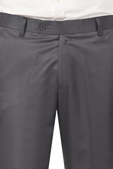 MARK LEWIS Men's Polycotton Formal Trouser - Comfortable, Stylish Office wear, combatable Pants for Daily Purpose, Ideal for Business & Casual Occasions - Pack of 2 - Day Brown & Dark Grey (36)