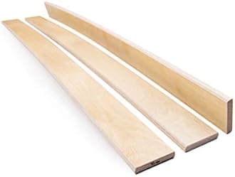 Pack of 10 Slats Birch Wood Sprung Bed Base Replacement Single Double 5 cm wide 990 mm Long