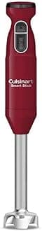 Cuisinart Smart Stick Two-Speed Hand Blender, Powerful Immersion Blender with 300-Watt Motor Blends Shakes, Smoothies, Puree, Baby Food, Soups & Sauces, CSB-175RP1, Red