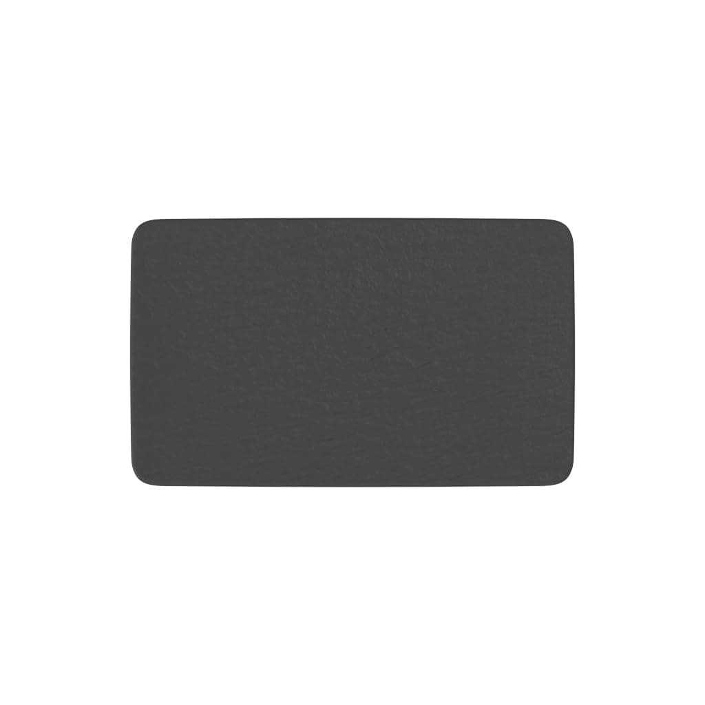 10-4239-2772 Manufacture Rock Rectangular Multi-Functional, Modern Plate Maoffrom Premium Porcelain, Dishwasher Safe, Black
