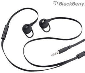 Official Blakberry HDW-49299-001 Premium Stere IN Ear Headset/Handsfree/Earphones For Blackberry Curve 9360, Curve 9380, Pearl 3G, Storm, Storm2, Torch 9800, Torch 9810, Torch 9860 - BLACK