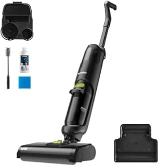 EUREKA Cordless Wet Dry Vacuum All-in-one Mop, Hard Floor Cleaner with Self System Effectively Cleans Multi-Surfaces, for Sticky Messes, Black