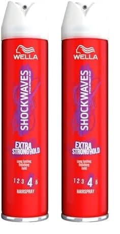 Wella Shockwaves Extra Strong Hold Control Hairspray, 250ml