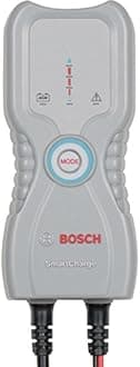 BOSCH Smart Charge-BASIC (Grey) Battery Charger/Maintainer: 12V; 3.5 A; For Passenger Vehicles, Classic Cars, Motorcycles, Boats, ATVs, Snowmobiles And Delivery Vehicles