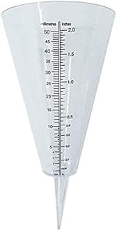 Cone Rain Gauge Rain Gauge Measurement Ground Rain Gauge Plastic DIY Craft Garden Transparent Cone Water Ground Garden Outdoor Measurement Tool Outdoor Nice Design