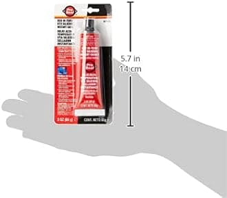 ProSeal 80726 High Temperature RTV Silicone Instant Gasket, Red