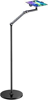 – Tablet Floor Stand, Adjustable Universal 360-Degree Rotatable Metal Tablet Holder, Phone Stand for iPad/iPhone X/iPad Pro or Other 4.5-11 Inches Devices