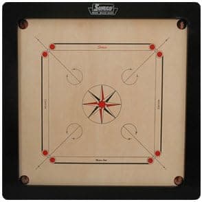 Prime Carrom Board with Coins and Striker, 12mm