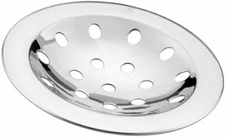 COATS Stainless Steel Drain Strainer Cover Jali Plain for Kitchen Sink, Bathroom, Wash Basin, Washing Machine | Floor Stainless Steel Jali with Chrome Finish - Silver /4-inch