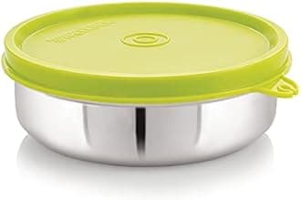 STEELLOCK Stainless Steel Airtight Container | Leak Proof Container/Storage/Lunch Box with Lid | BPA Free, Durable & Rust-Proof | SL-31-set of 4, 350ml each, Green