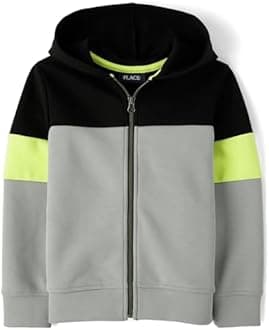 The Children's Place Boy's Long Sleeve Scuba Knit Hooded Sweatshirt Hooded Sweatshirt (pack of 1)