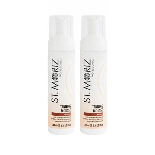St. Moriz Instant Self Tanning Mousse Medium 200Ml - Pack of 2