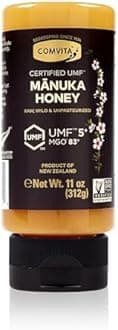 Comvita Manuka Honey UMF 5+ (MGO 83+) - Raw Manuka Honey New Zealand, Pure & Unpasteurized, Superfood for Immune Health, Use in Tea, Wild, Monofloral, Non-GMO - Squeeze Bottle, 312g (11 oz)