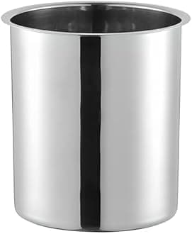 OCS Parts 6 Quart Bain Marie Pot | 8-9/16" x 6-7/8" Stainless Steel Pot for Warm or Cold Food, Sauces, Soups, or Organizing Cooking Utensils