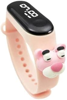 Digital Dial Waterproof Stylish and Fashionable Wrist Smart Watch LED Band for Kids, Rakhi, Colorful Cartoon Character Super Hero for Boys & Girls (Removable silicon strap)