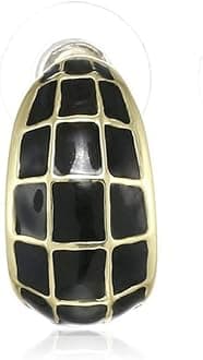 Estele 24 Kt Gold Plated Green and gold plates box trendy design studs for women