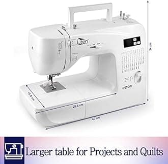 Portable Sewing Machine, Computerized Sewing Machine with 60 Unique Integrated Stitches and 8 Eyelets