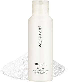 Enzyme Powder Cleanser 3 types: Blemish, Eggplant, Tea Tree (50g, 1.72oz) (Rice)