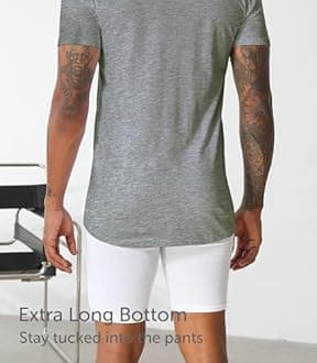 Comfneat Men's Undershirt 100% Cotton Short Sleeve T-Shirt with V-Neck (Pack of 4/6)