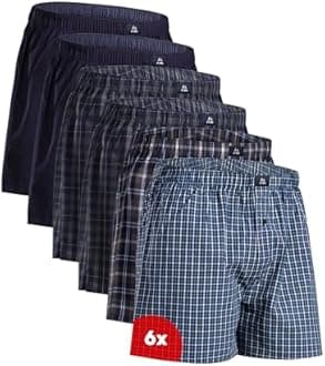 DANISH ENDURANCE American Boxer Shorts (Pack of 4 | 6 Pack), 100% Organic Cotton Men's Boxer Shorts, Soft, Breathable, for Men and Boys